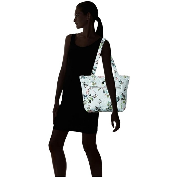 Vera Bradley "Seawater Blossoms" Tote - Picture 12 of 15